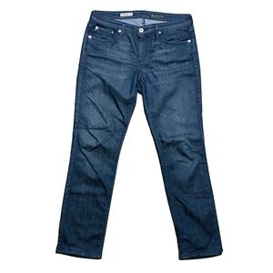 AG Adriano Goldschmied Women Black Ctn Rayon Polyethylene 5 Pocket Jeans Size 31